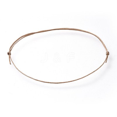 Adjustable Flat Waxed Polyester Cords Bracelet Making AJEW-JB00508-03-1