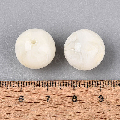 Round Acrylic Imitation Gemstone Beads OACR-R029-16mm-29A-1