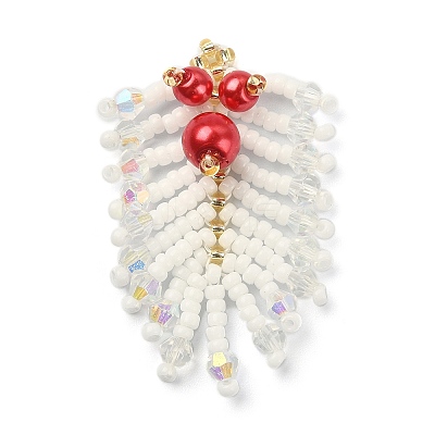 MIYUKI Rocailles Beaded Pendents PALLOY-MZ00148-01-1