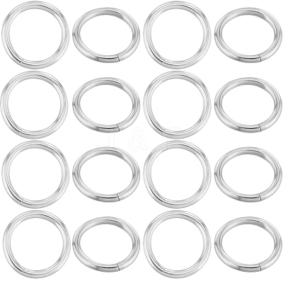 50Pcs 925 Sterling Silver Open Jump Rings STER-BBC0006-18C-1