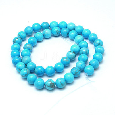 Natural Howlite Beads G-G904-8mm-01-1