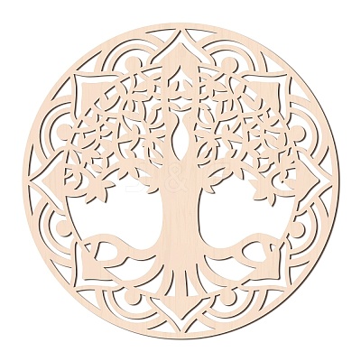 Laser Cut Wooden Wall Sculpture WOOD-WH0105-019-1