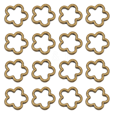 100Pcs Tibetan Style Alloy Bead Frames FIND-SC0011-52B-1