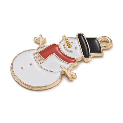 Christmas Theme Alloy Enamel Pendants X-ENAM-Z019-01K-1