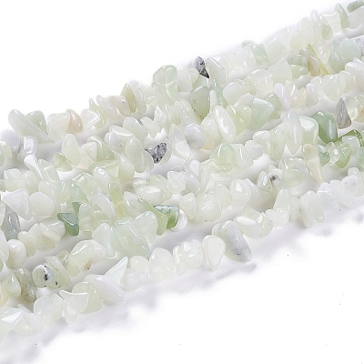 Natural New Jade Chip Bead Strands X-G-M205-29-1