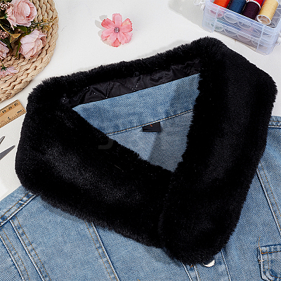 Polyester Faux Fur Collar AJEW-WH0709-230B-1