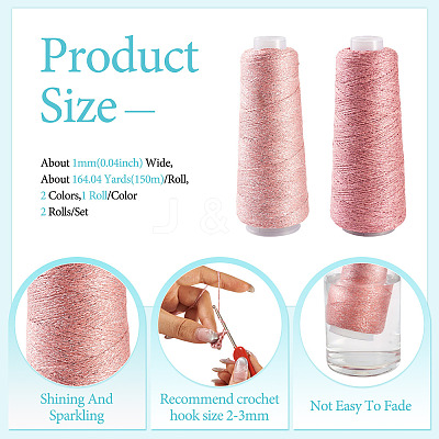 2 Rolls 2 Colors Cotton Cord OCOR-TA0003-47C-1