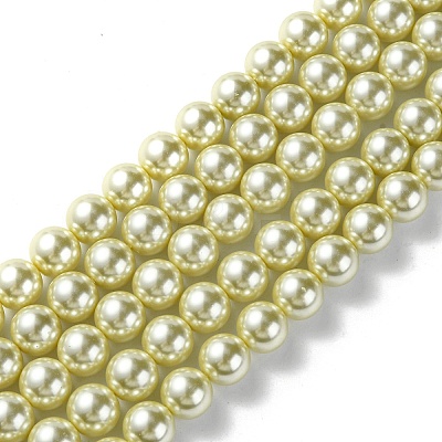 Eco-Friendly Dyed Glass Pearl Round Beads Strands LS-HY-A002-12mm-RB012-1