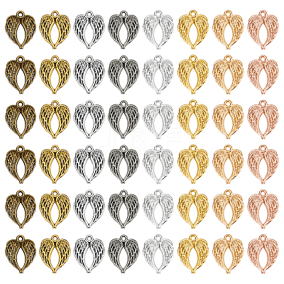 120Pcs 8 Styles Zinc Alloy Pendants FIND-WR0011-47-1