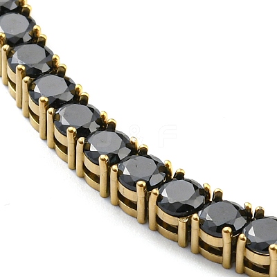 Rhinestone Bracelet BJEW-C049-01G-04-1