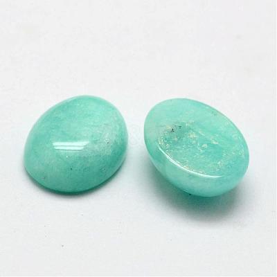 Oval Natural Amazonite Cabochons G-O147-02B-1