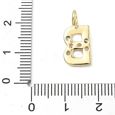 Brass Micro Pave Clear Cubic Zirconia Pendants KK-I476-01G-B-1