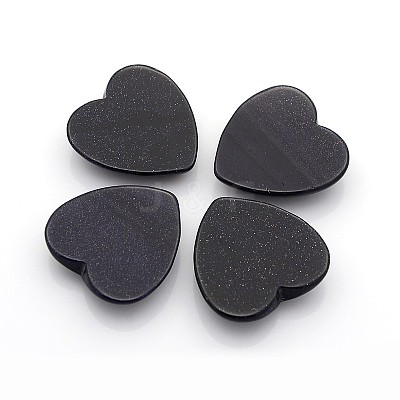 Synthetic Blue Goldstone Cabochons G-P021-06-1