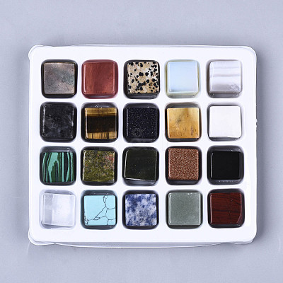 Natural & Synthetic Mixed Gemstone Beads G-N0327-006-1