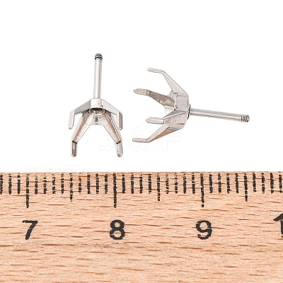 304 Stainless Steel Stud Earring Findings STAS-B091-02A-07P-1