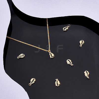 10Pcs Brass Pendants KK-BBC0001-52G-1