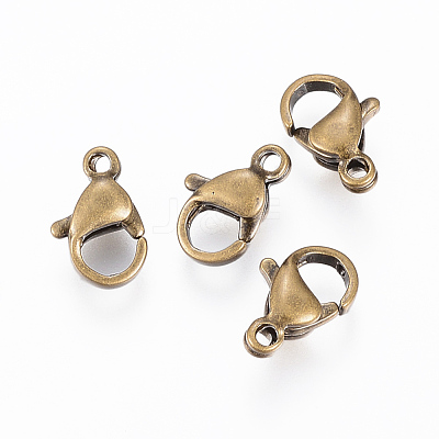 304 Stainless Steel Lobster Claw Clasps X-STAS-E145-05B-AG-1