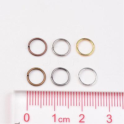 1 Box 6 Color Iron Open Jump Rings IFIN-X0025-7mm-NF-B-1