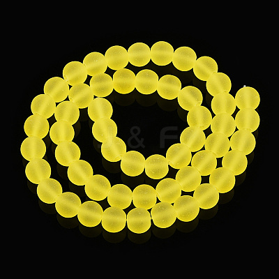 Transparent Glass Beads Strands GLAA-T032-T8mm-MD12-1