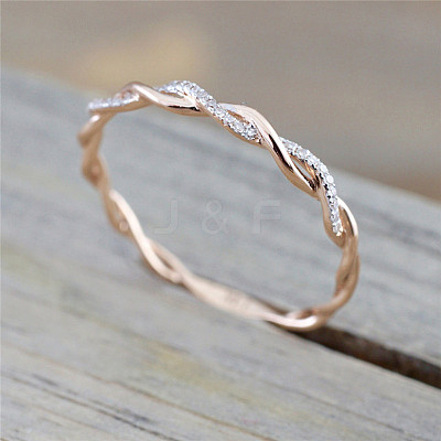 Alloy and Crystal Rhinestone Finger Rings FS-WGF6D8C-13-1