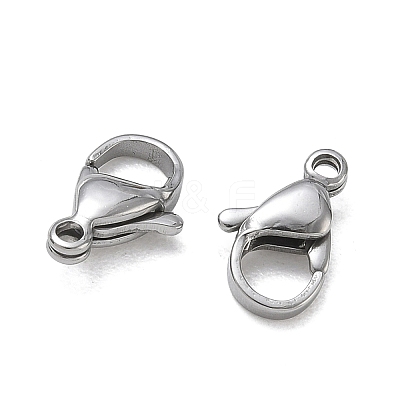 304 Stainless Steel Lobster Claw Clasps SA-CBAF1D5-25P-B-1