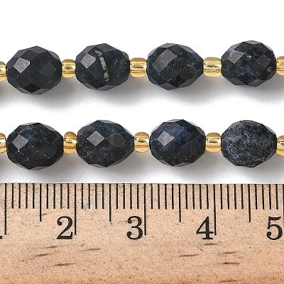 Natural Dumortierite Beads Strands G-F809-A39-01-1