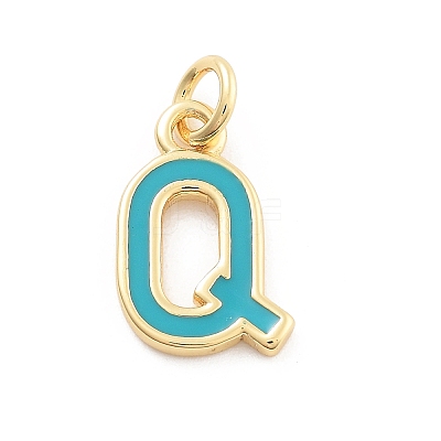 Rack Plating Brass Pendants KK-C065-03Q-G-1
