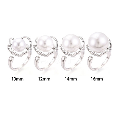Flower Brass Cup Peg Ring Settings KK-N274-39P-1