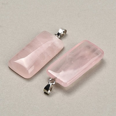 Natural Rose Quartz Pendants GG-CBAA0EE-01P-19-1