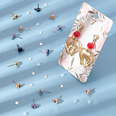 DIY Earring Making Finding Kits STAS-DC0007-39-1