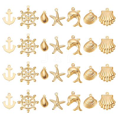 304 Stainless Steel Pendants STAS-UN0019-70G-1