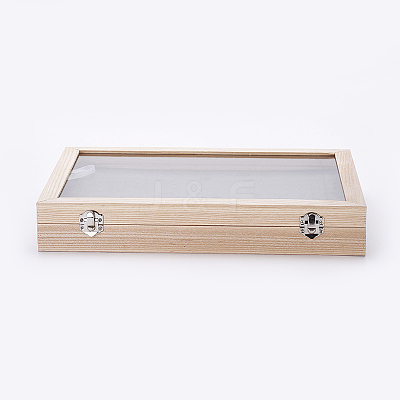 Wooden Stud Earring Presentation Boxes ODIS-P006-10-1