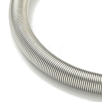 Non-Tarnish Adjustable 304 Stainless Steel Spring Bangles BJEW-H617-07P-1