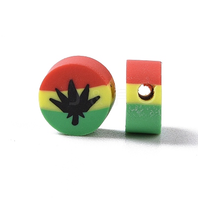 Handmade Polymer Clay Beads X-CLAY-G109-01B-1