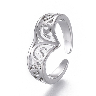 Adjustable Brass Toe Rings RJEW-EE0002-10P-1