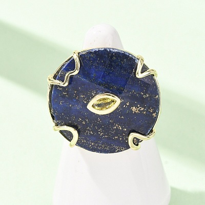 Natural Lapis Lazuli Cuff Rings GG-CBA5FCC-02G-10-1