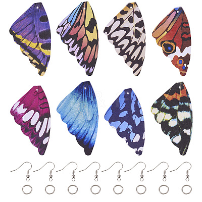 DIY Butterfly Wing Earring Making Kit DIY-TA0006-45-1