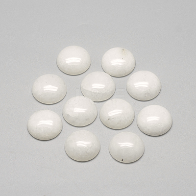 Natural White Jade Cabochons X-G-R416-10mm-11-1