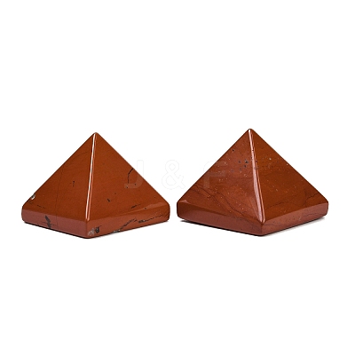 Natural Red Jasper Orgonite Pyramid Display Decorations G-C186-08F-1