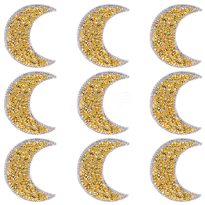 Resin Rhinestone Hotfix Rhinestone Iron on/Sew on Cloth Patches DIY-WH20063-030F-1
