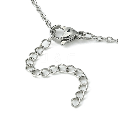 Tarnish Resistant 304 Stainless Steel Macrame Pouch Braided Gemstone Holder NJEW-JN04468-01-1