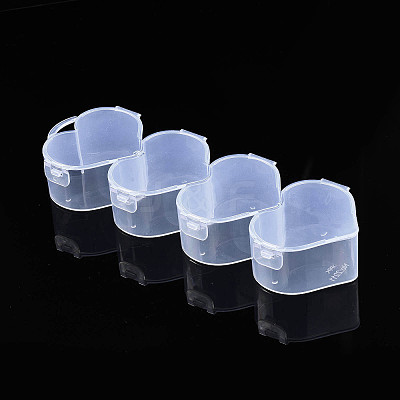 Heart Polypropylene(PP) Bead Storage Container LS-CON-N011-030-1