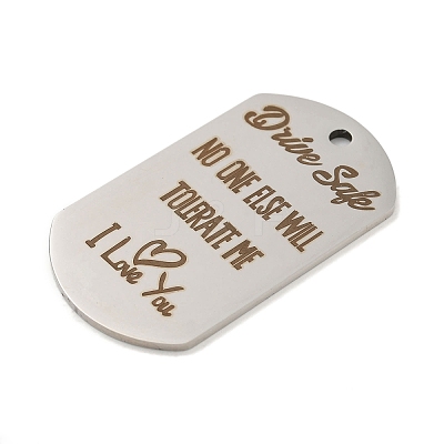 Non-Tarnish 201 Stainless Steel Pendants STAS-L079-03P-1