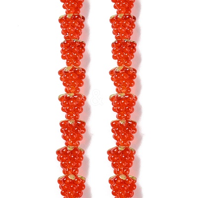 Handmade Lampwork Beads Strands LAMP-Q036-05B-1