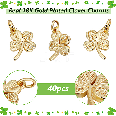 40Pcs Rack Plating Brass Pendants KK-BBC0016-92-1