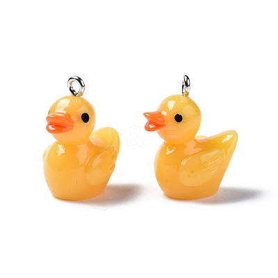 Opaque Resin Pendants X-RESI-S356-065-1