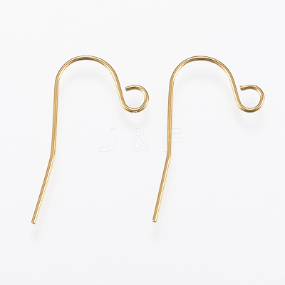 Ion Plating(IP) 304 Stainless Steel Earring Hooks STAS-E145-08G-1