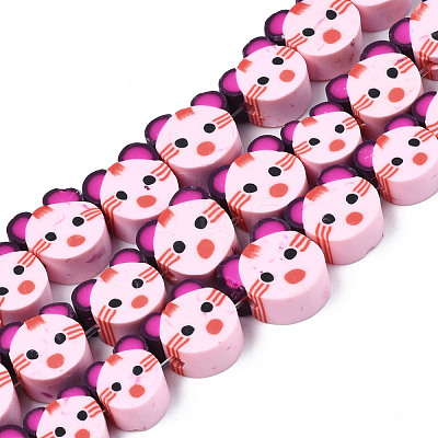 Handmade Polymer Clay Bead Strands CLAY-T020-23-1