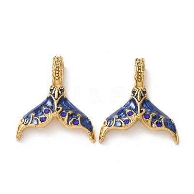 304 Stainless Steel Enamel Pendants STAS-Z193-10G-04-1