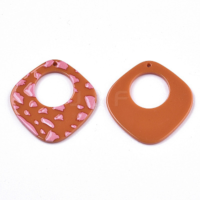 Opaque Printed Acrylic Pendants MACR-N011-004-D03-1